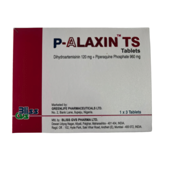 P-ALAXIN TS Dihydroartemisinin 120mg+ Piperaquine Phosphate 960mg