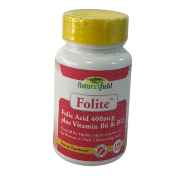 Folic acid 400mcg+ Vitamin B6 and B12