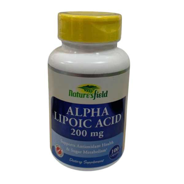 NATURE’S FIELD ALPHA LIPOIC ACID 200MG CAPSULE X 100