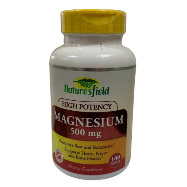 NATURE’S FIELD MAGNESIUM 500MG TABLET x 100