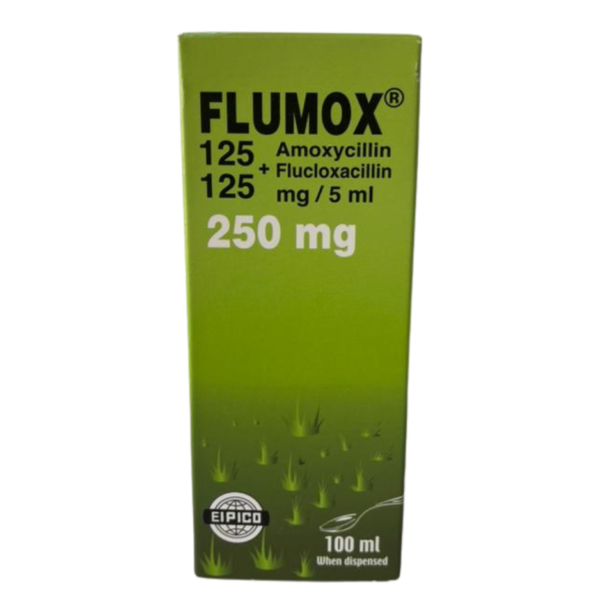 Flumox (Amoxycillin 125mg+ Flucloxacillin 125mg suspension)