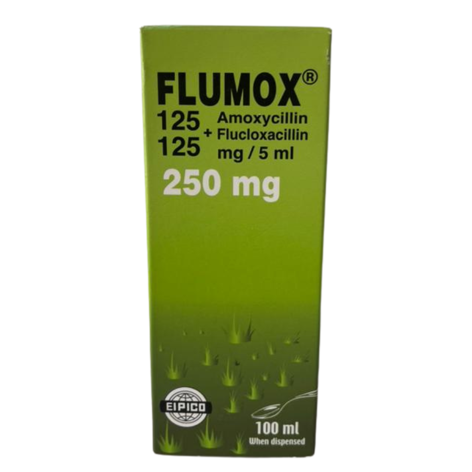Flumox (Amoxycillin 125mg+ Flucloxacillin 125mg suspension) Flumox Amoxycillin 125mg Flucloxacillin 125mg suspension Flumox (Amoxycillin 125mg+ Flucloxacillin 125mg suspension)