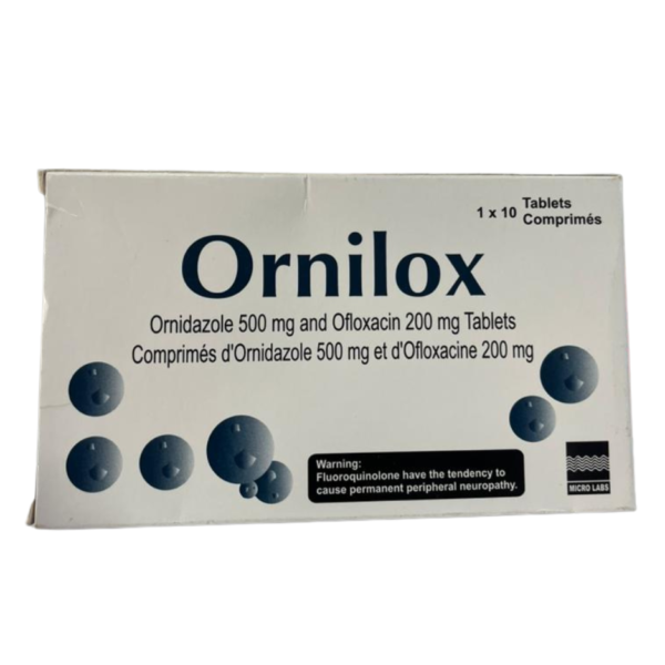 Ornilox(Ornidazole 500mg and Ofloxacin 200mg)